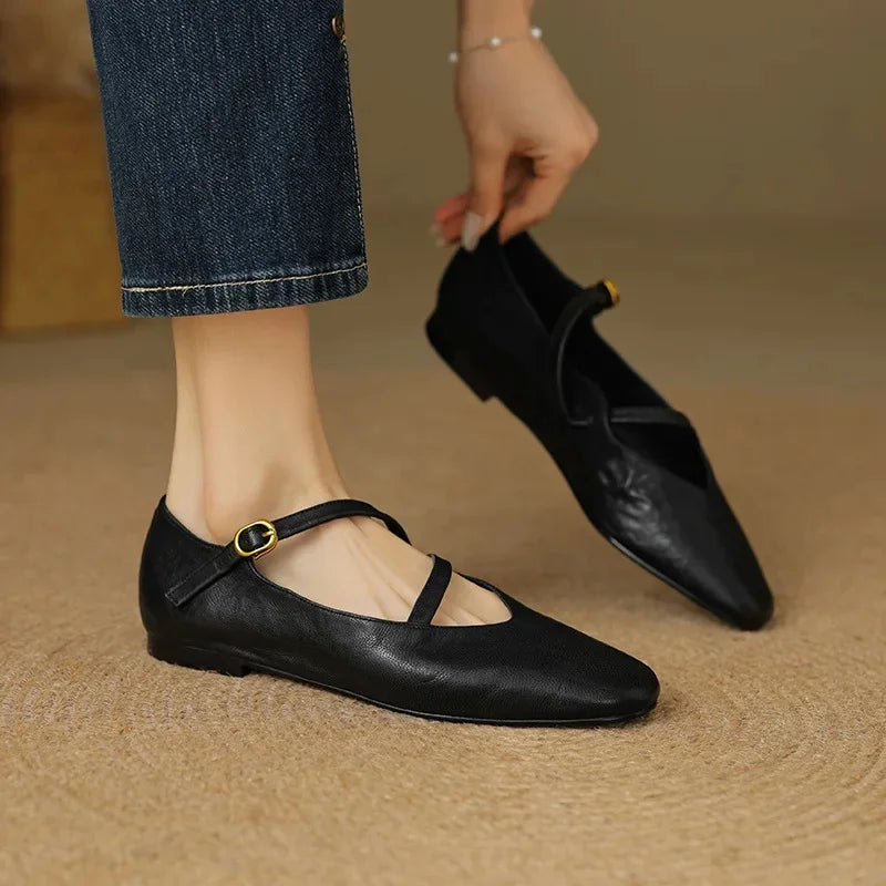 Susanne – Elegant Mary Jane Flat Shoes - Image 4