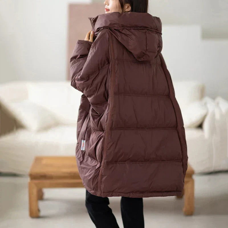 Olivia - Kurtka damska puchowa oversize zimowa