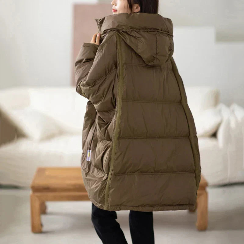 Olivia - Kurtka damska puchowa oversize zimowa