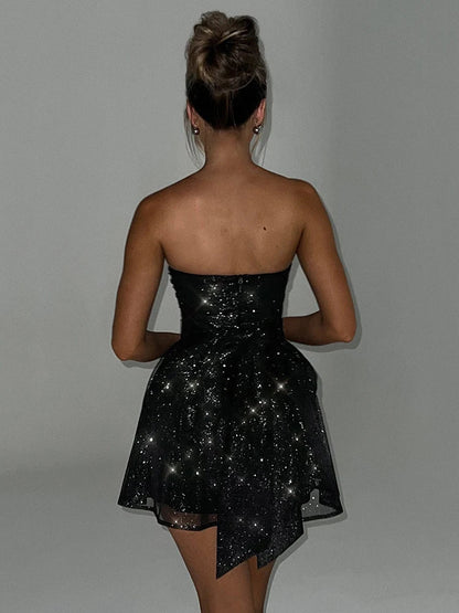 Sophie – Strapless Sparkle Dress - Image 3