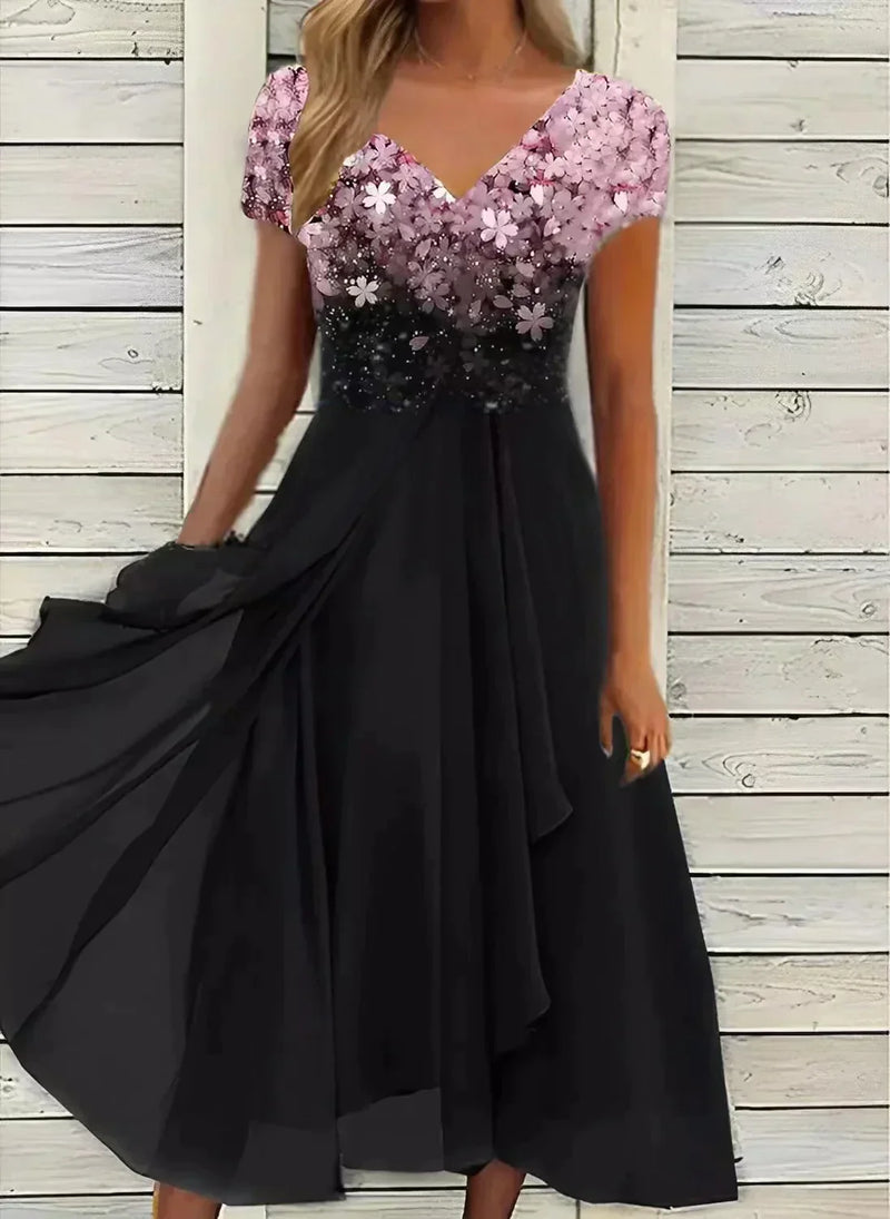 Lena – Elegant Chiffon Party Dress for Women - Image 2
