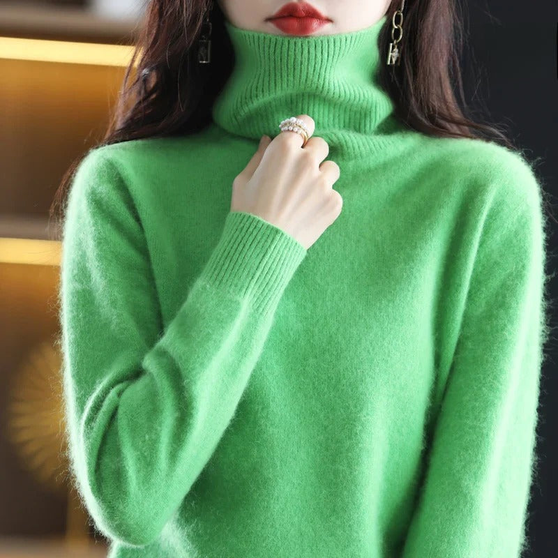 Isabella – Kaszmirowy sweter z golfem