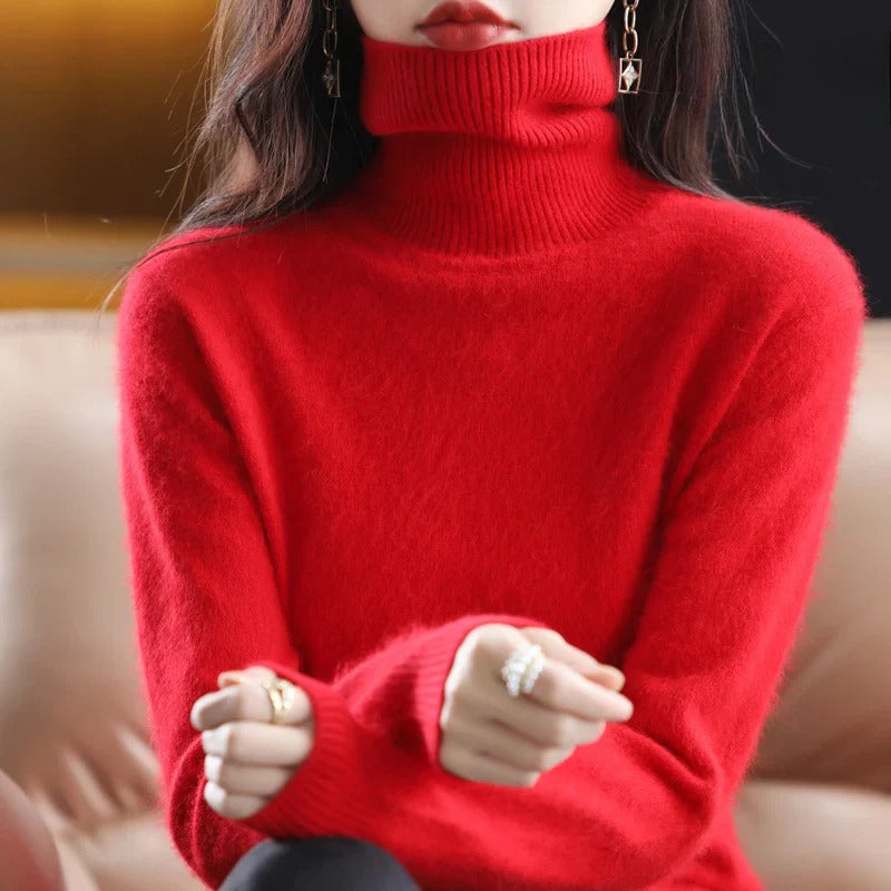 Isabella – Kaszmirowy sweter z golfem