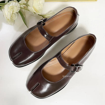 Anja – Leather Mary Jane Shoes with Strap for Women - Image 6