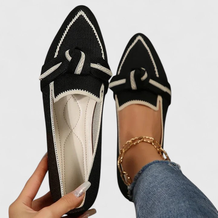 Gabriele – Women’s Pointed Toe Slip-On Flat Shoes - Image 4