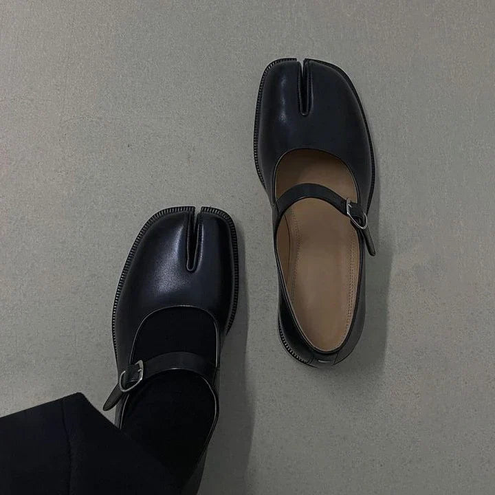 Anja – Leather Mary Jane Shoes with Strap for Women - Image 1