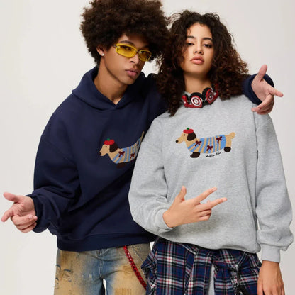 Tomek – Bluza z Kapturem Unisex z Haftowanym Motywem