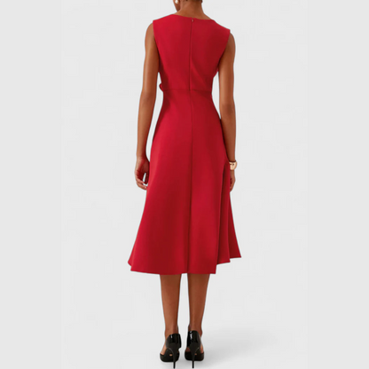 Lena – Asymmetrisches Abendkleid mit drapierten Einsätzen - Image 16