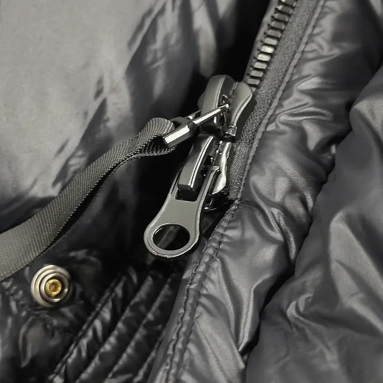 Anna – Elegancki Długi Puchowy Płaszcz Damski z Kapturem