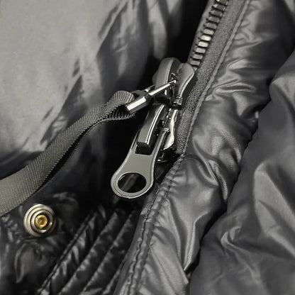 Anna – Elegancki Długi Puchowy Płaszcz Damski z Kapturem