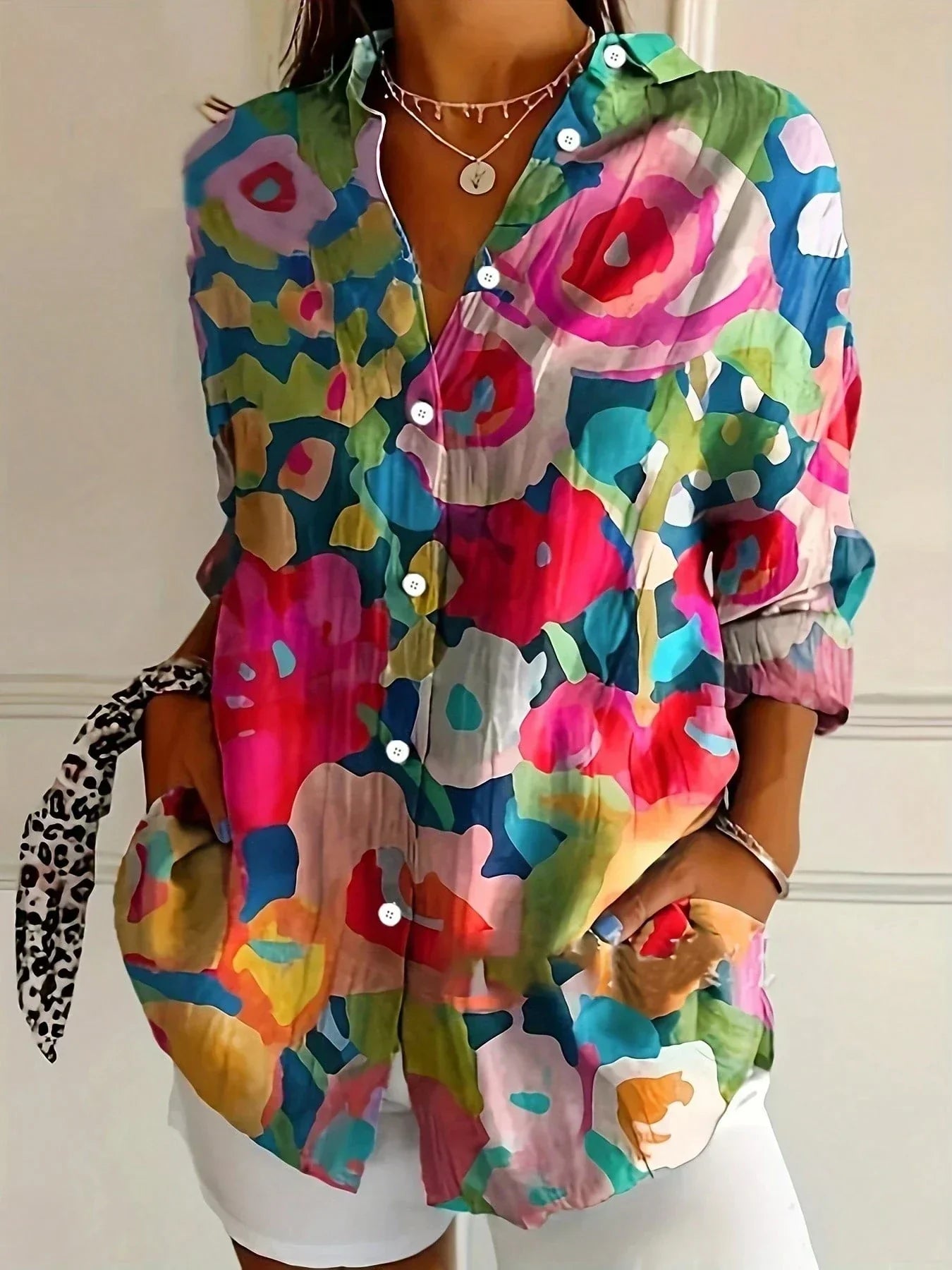 Renate – Women Floral Print Blouse - Image 5