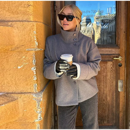 Maja – Kurtka z wysokim kołnierzem damska