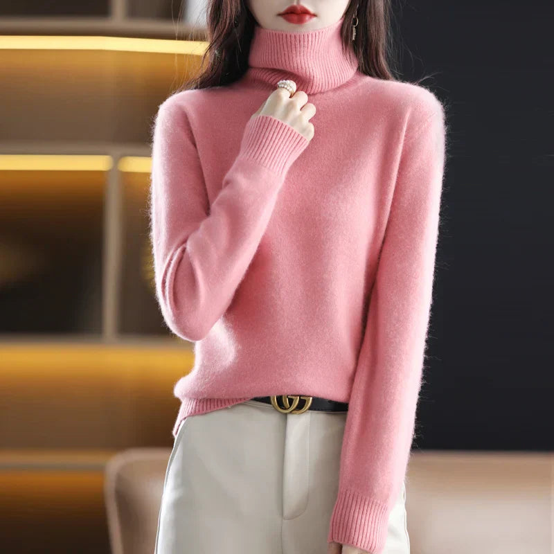 Isabella – Kaszmirowy sweter z golfem