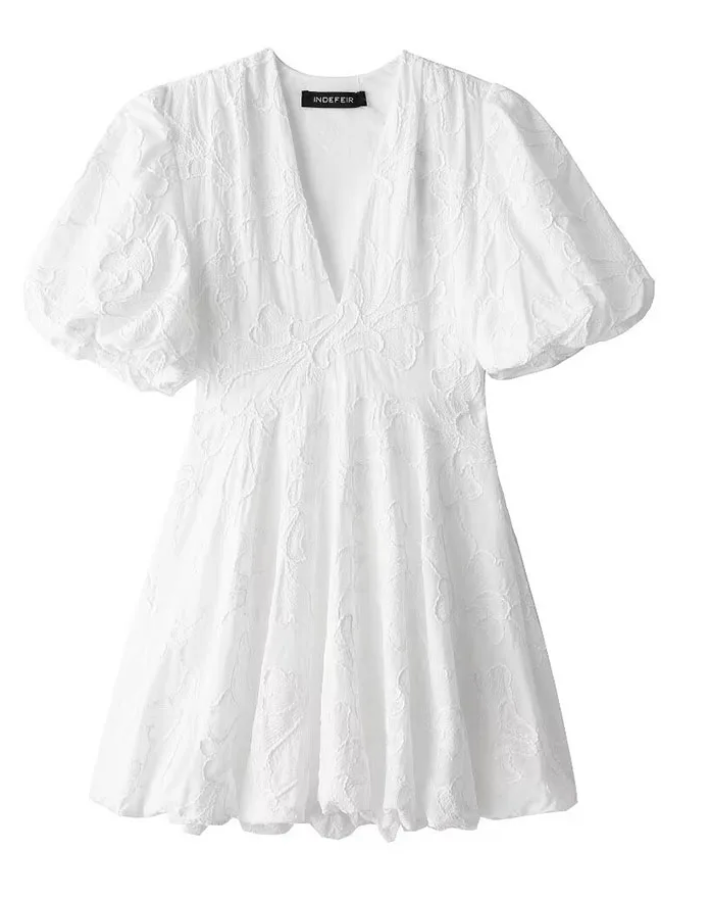 Melanie – Elegant Summer Dress with Embroidered Ruffles for Women - Image 5