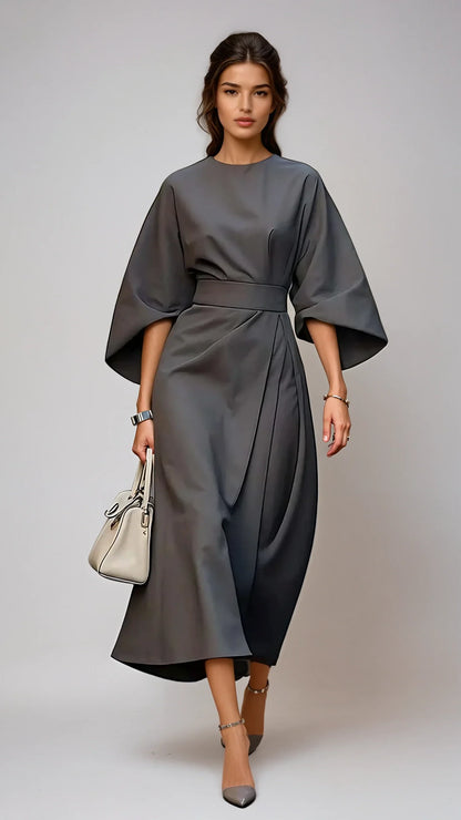Vanessa – Women Elegant with belt Dress - Image 7