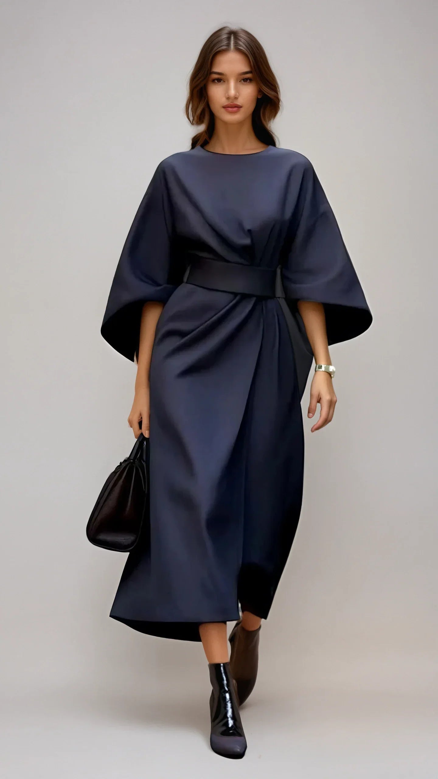 Vanessa – Women Elegant with belt Dress - Image 6