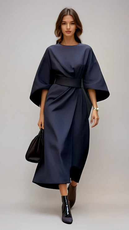 Vanessa – Women Elegant with belt Dress - Image 6