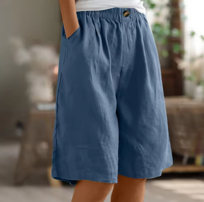 Ines – Women Casual Linen Shorts - Image 4
