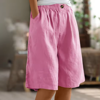 Ines – Women Casual Linen Shorts - Image 5