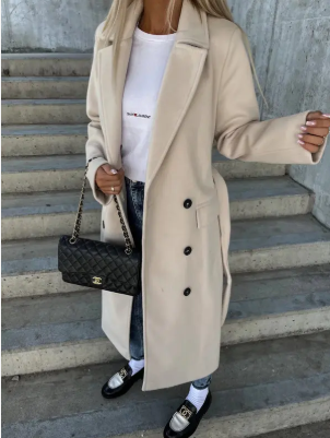 Karolina – Damski Długi Elegancki Płaszcz