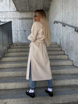 Karolina – Damski Długi Elegancki Płaszcz