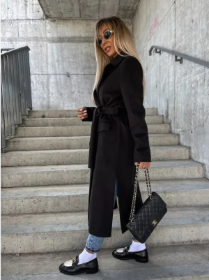 Karolina – Damski Długi Elegancki Płaszcz