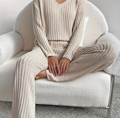 Luna – Komfortowy dzianinowy zestaw damski do relaksu