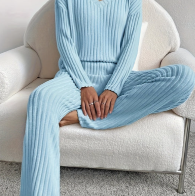 Luna – Komfortowy dzianinowy zestaw damski do relaksu