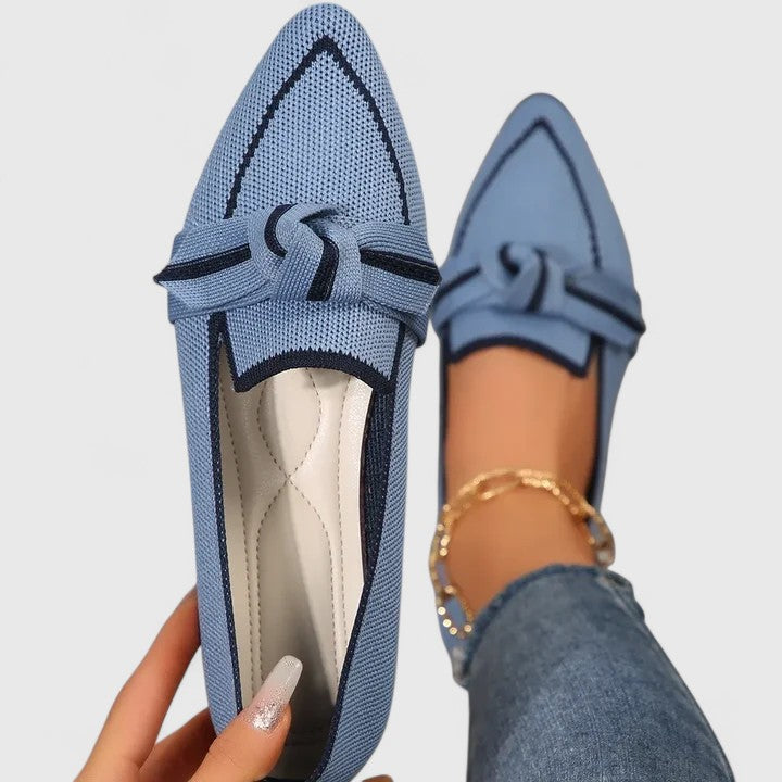 Gabriele – Women’s Pointed Toe Slip-On Flat Shoes - Image 1