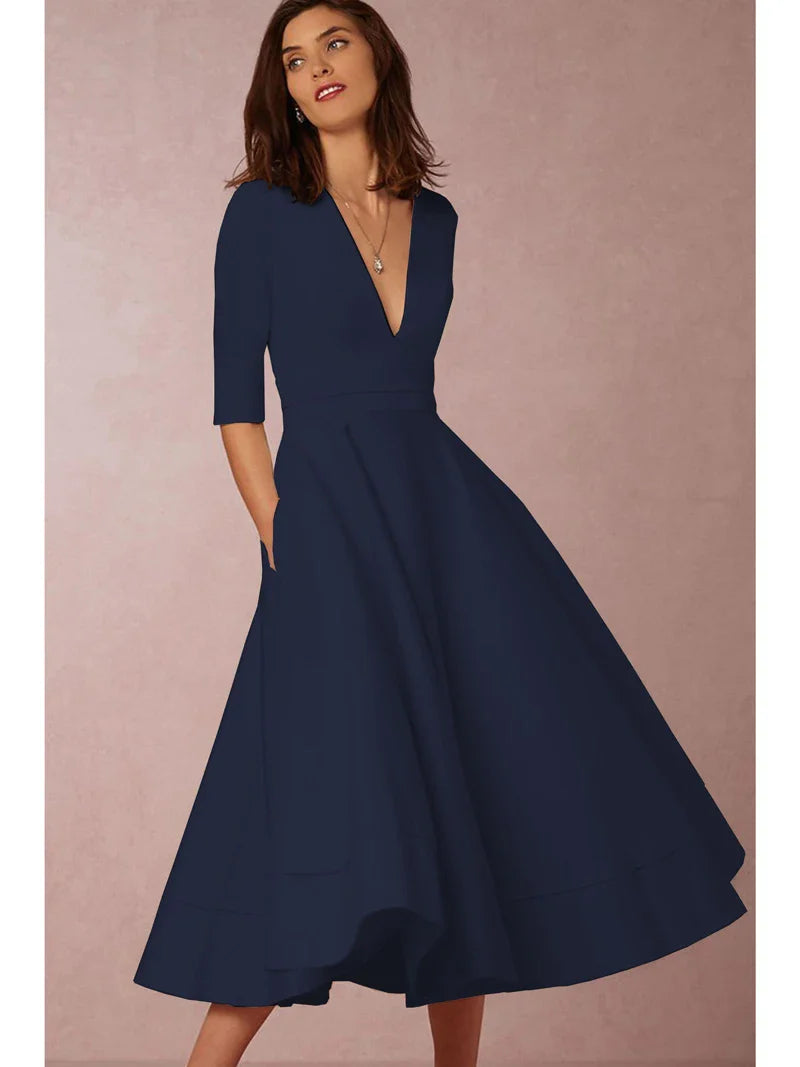 Johanna – Elegant A-line Dress for Women - Image 11