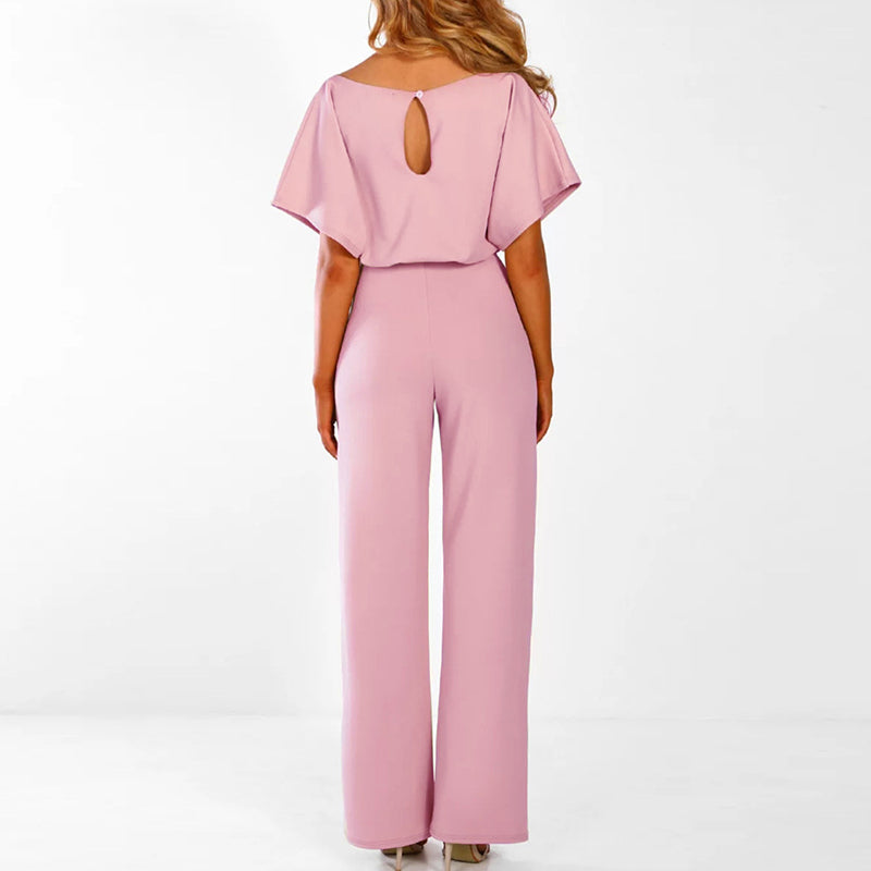 Annika – Women Elegant Belted Jumpsuit - Image 2