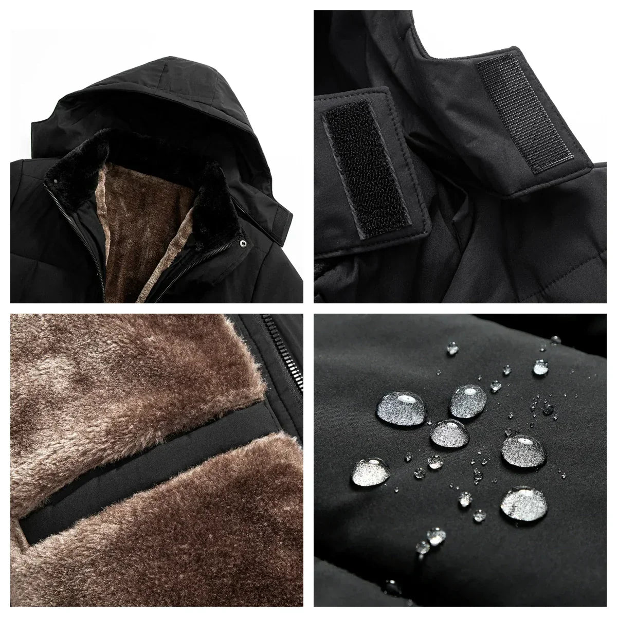 Diego – Ocieplana kurtka męska zimowa z kapturem