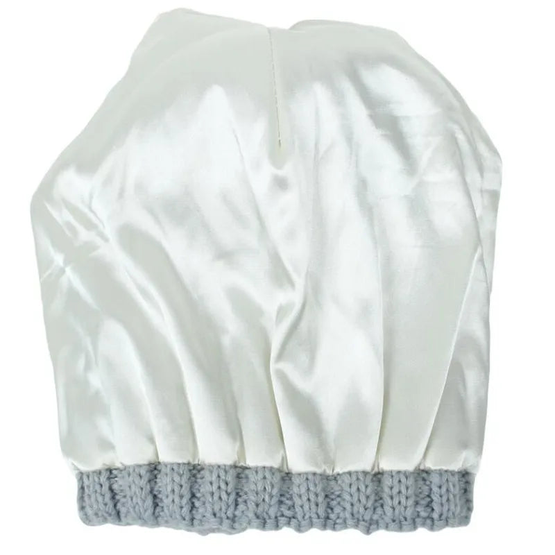 Chloe – Damska zimowa czapka dzianinowa z miękką podszewką i puszystym pomponem