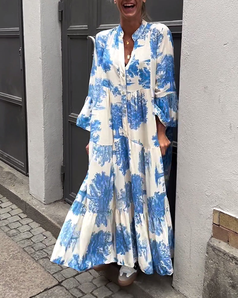 Luisa – Floral Loose-Fitting Patchwork Dress - Image 10