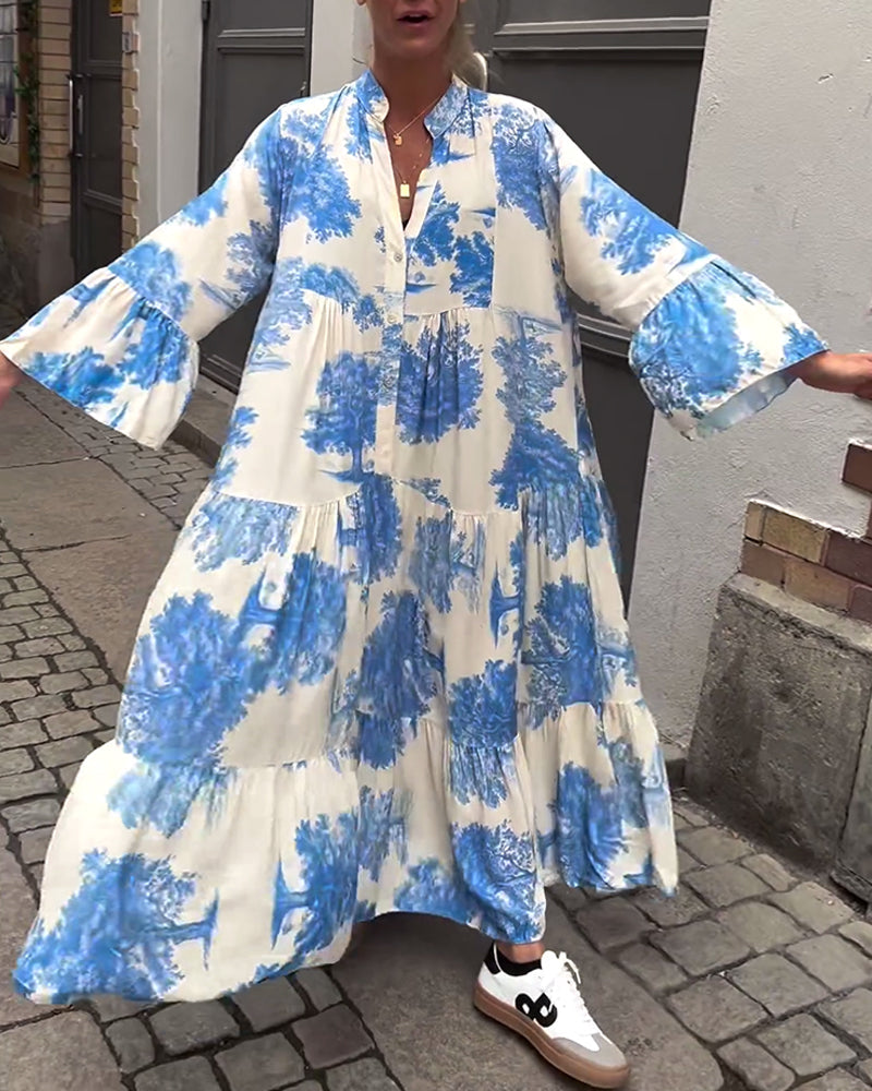 Luisa – Floral Loose-Fitting Patchwork Dress - Image 11