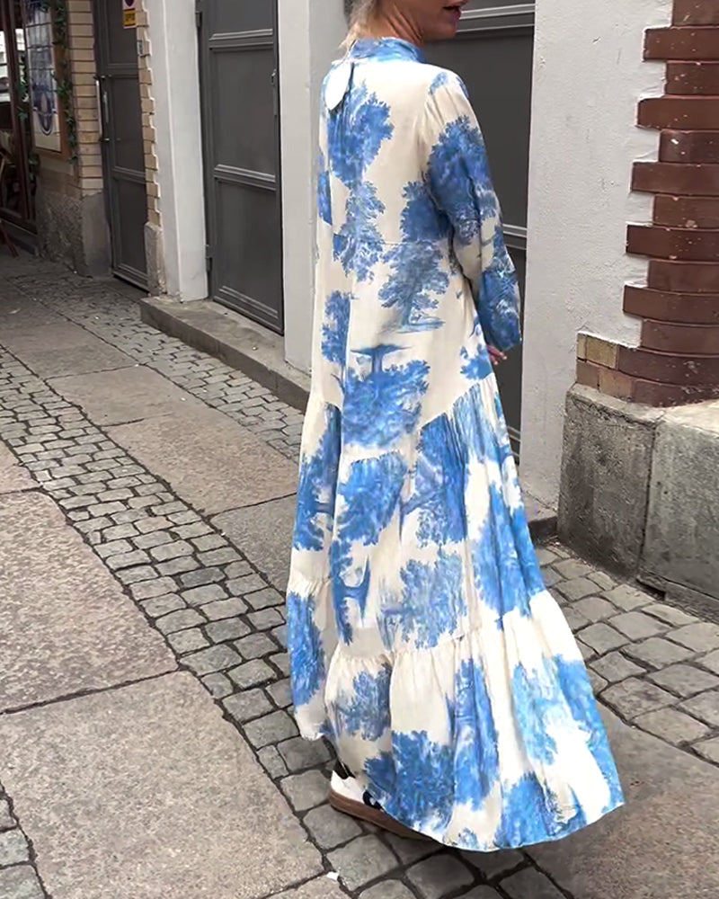 Luisa – Floral Loose-Fitting Patchwork Dress - Image 9