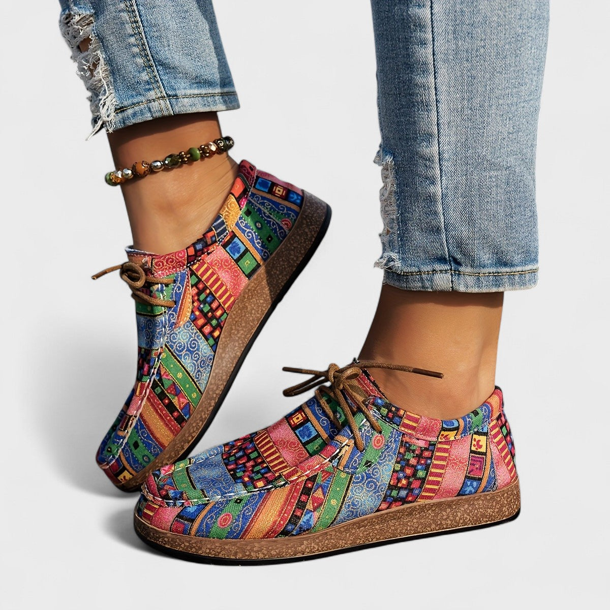 Helga – Cushioned sole Lace-Up Shoes - Image 5