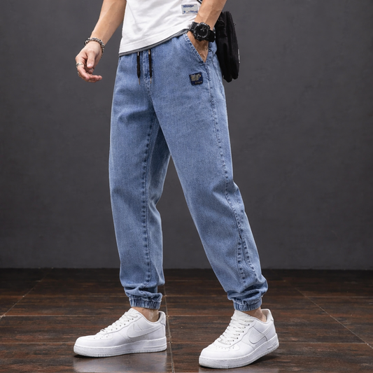 Ethan – Men Jogger Jeans with Drawstring Pants - Image 1