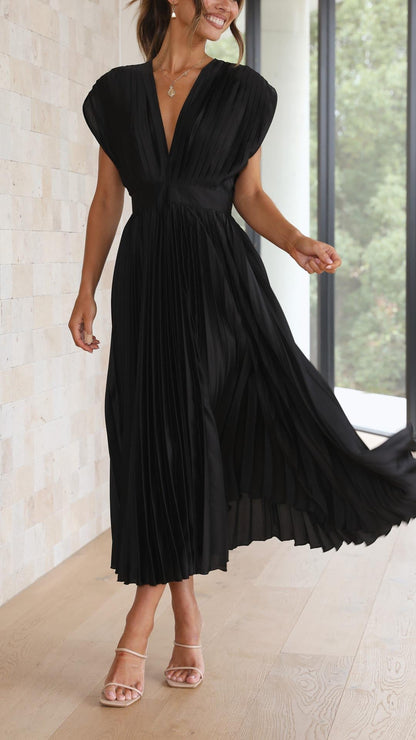 Paula – Women Pleated Maxi Dress - Image 17