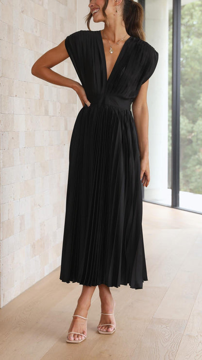 Paula – Women Pleated Maxi Dress - Image 14