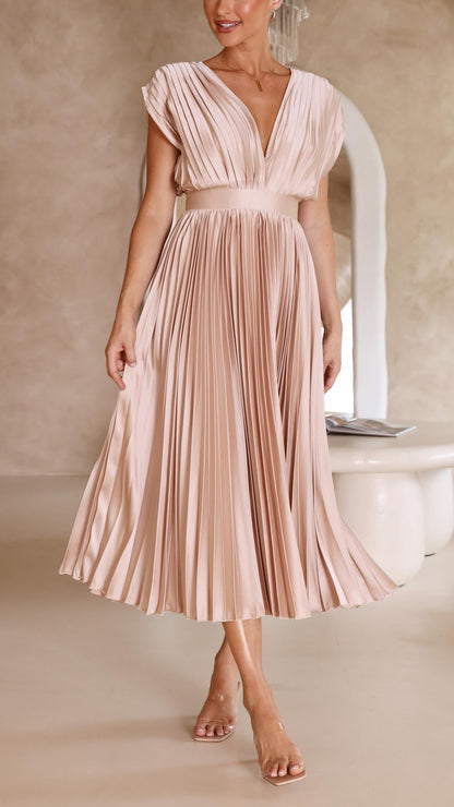 Paula – Women Pleated Maxi Dress - Image 7