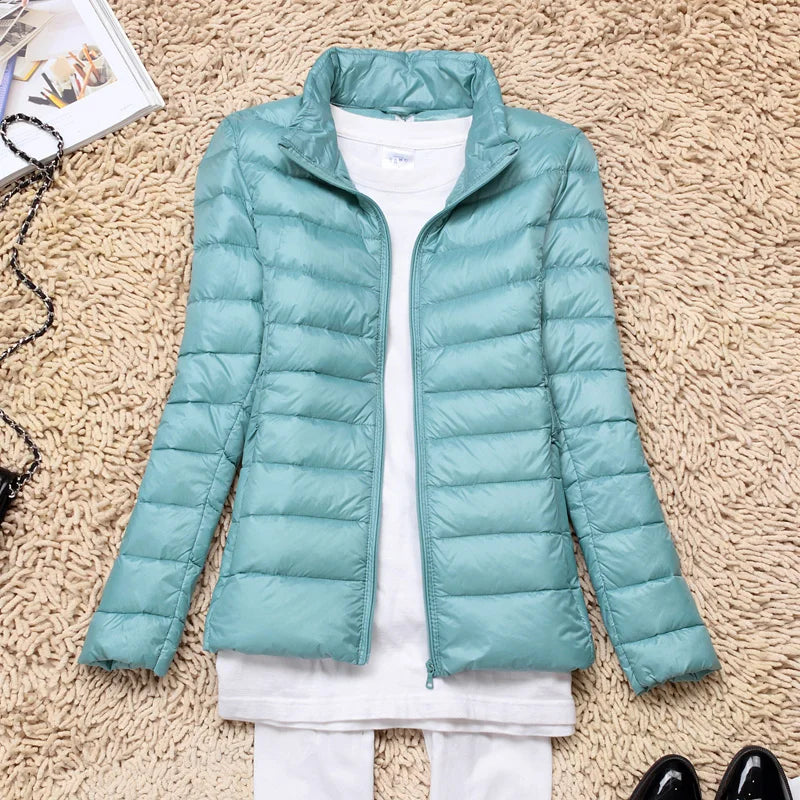 Monika – Damska Pikowana Kurtka z Lekką Izolacją