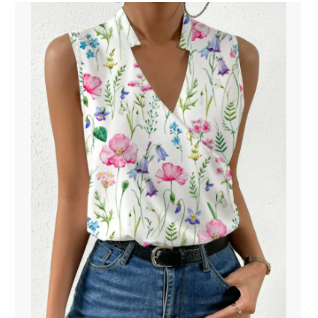 Luisa – Summer top with V-neck for women - Image 6