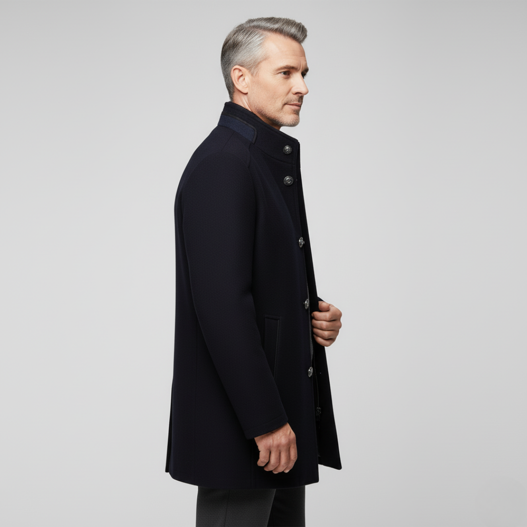 Daniel – Męski Elegancki Płaszcz Ocieplany