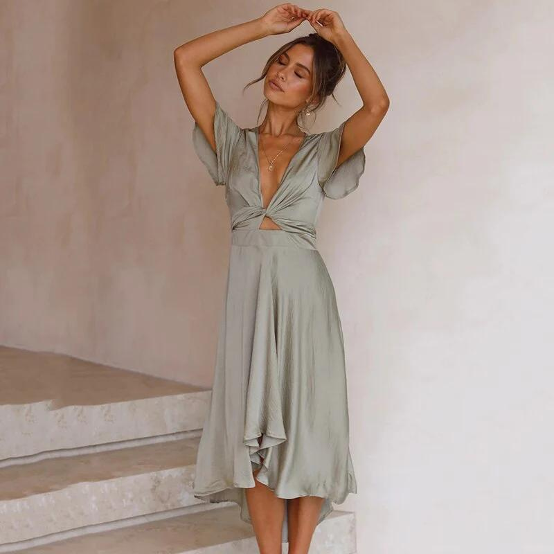 Yvonne – Elegant Wrap Dress for Women - Image 4