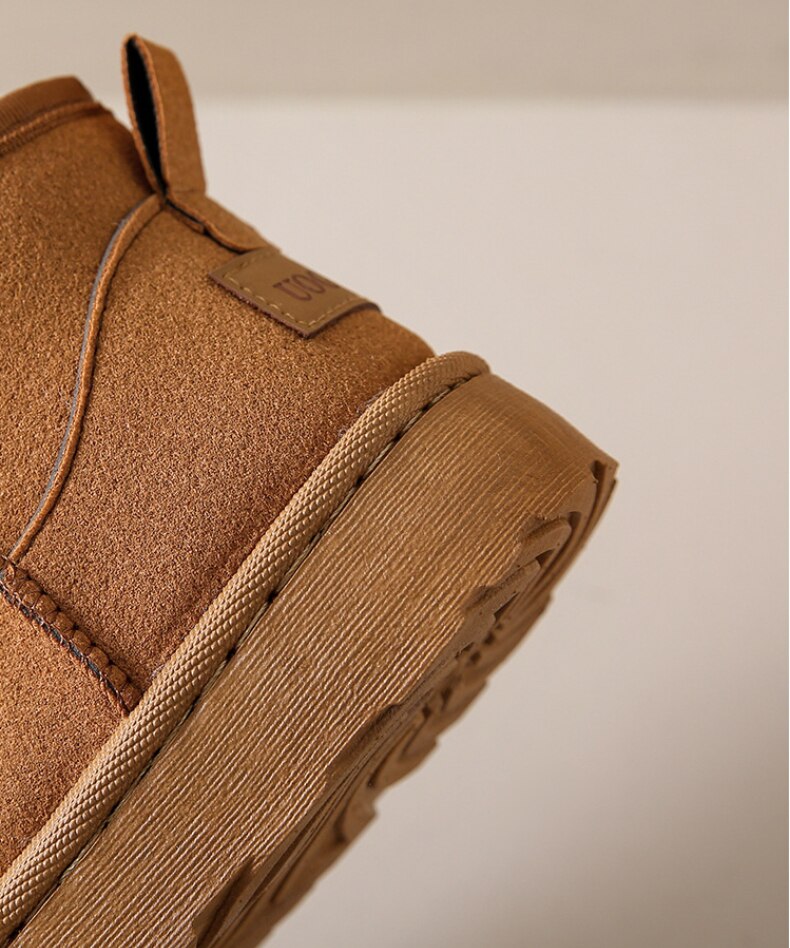 Sienna – Ocieplane Botki na Płaskiej Podeszwie