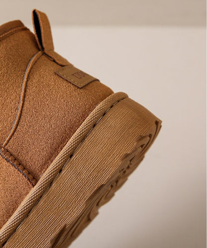 Sienna – Ocieplane Botki na Płaskiej Podeszwie