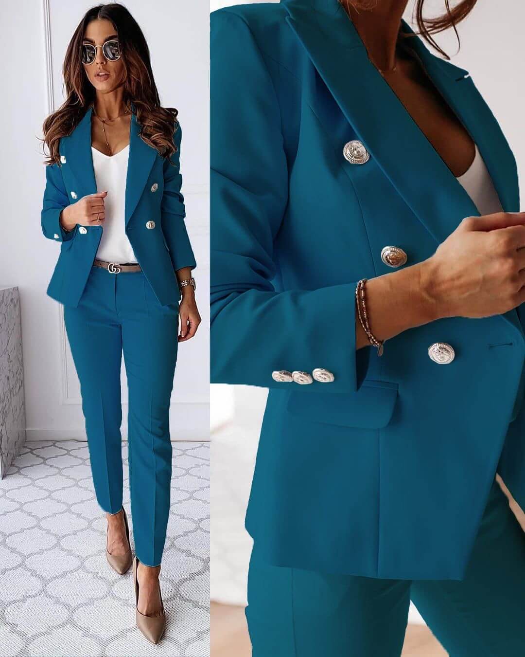 Marina – Elegancki damski zestaw z marynarką