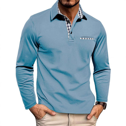 Henry – Elegancka koszulka polo z kontrastowym kołnierzem dla mężczyzn