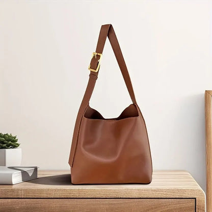 Aria - Vegan Leather Minimalist Shoulder Bag - Image 3